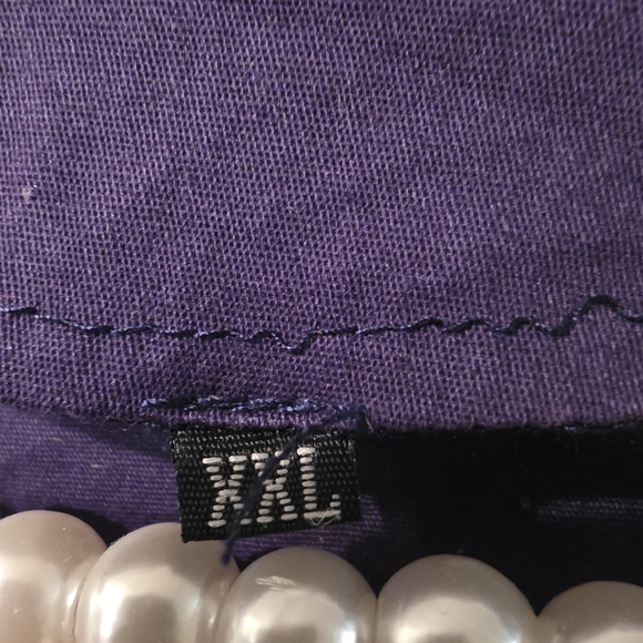 Sleeveless Navy Polka Dot Accent A-Line Dress - Picture 3 of 4